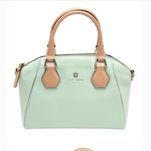 Kate Spade Mint Mojito Pippa Leather Satchel/ Tote/Crossbody